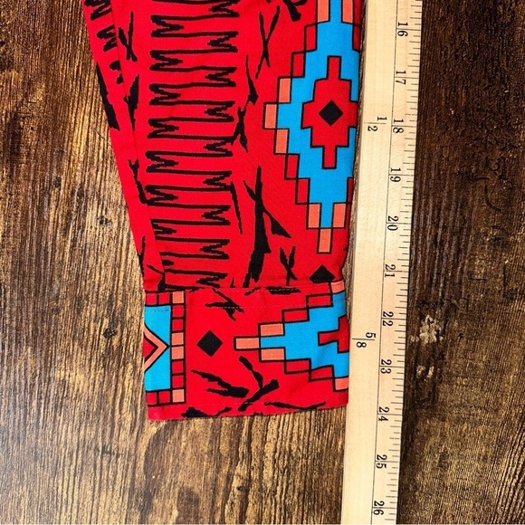 Wrangler Shirt Mens 15.5x33 Red Vintage Cowboy Cut Aztec Regular Fit X-Long Tail - Picture 12 of 14